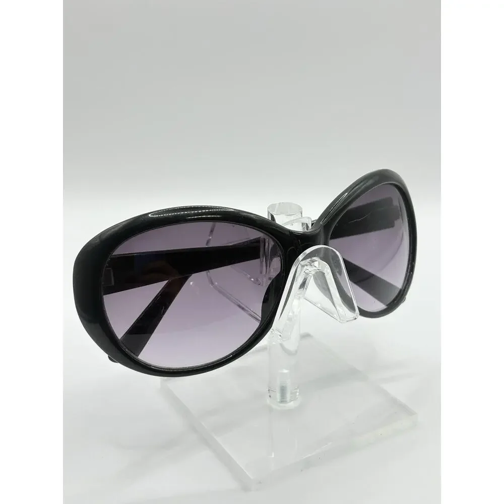 Cole Haan Oval Sunglasses Black Gradient Lenses Women